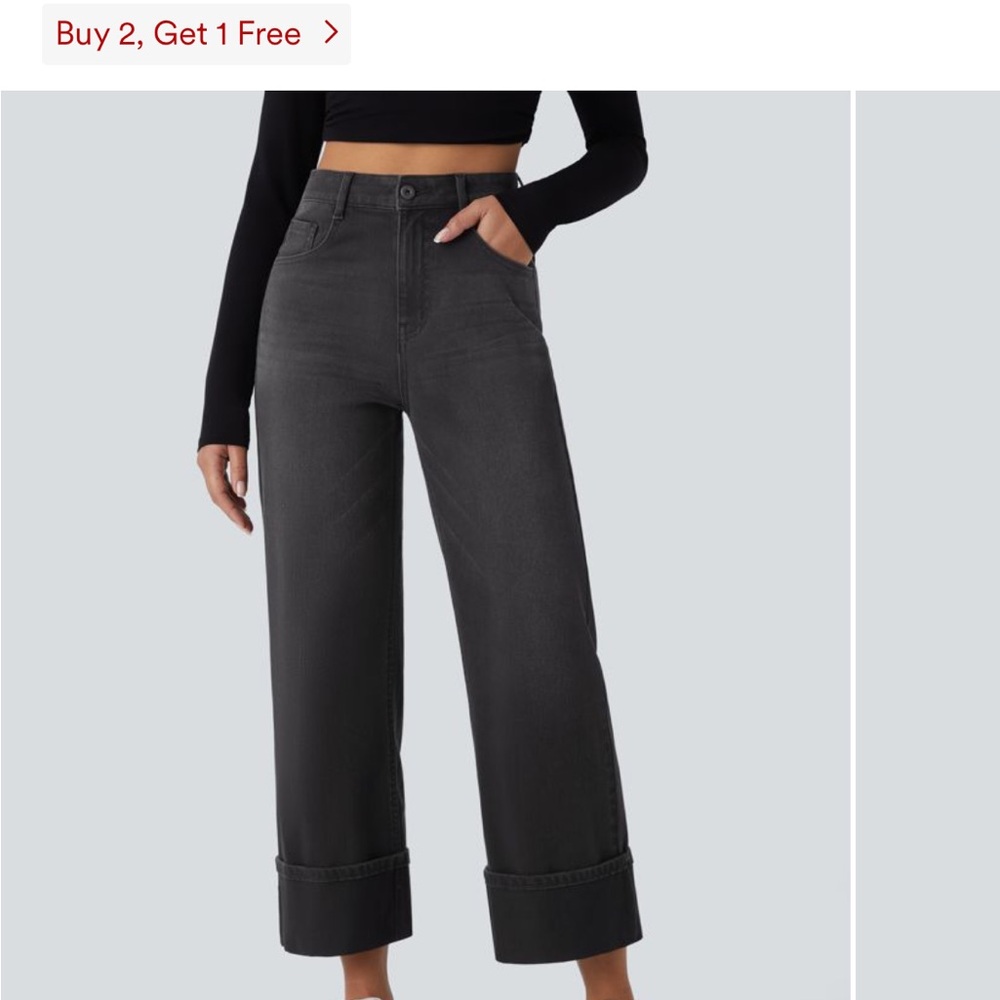 Wide leg jeans